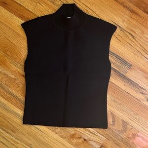 Express Black Turtle neck sleeveless top